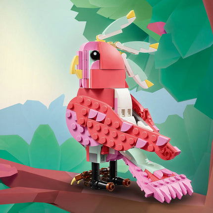 LEGO® Creator 3in1 Wild Animals: Pink Flamingo Animal Toy Playset 31170