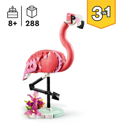 LEGO® Creator 3in1 Wild Animals: Pink Flamingo Animal Toy Playset 31170