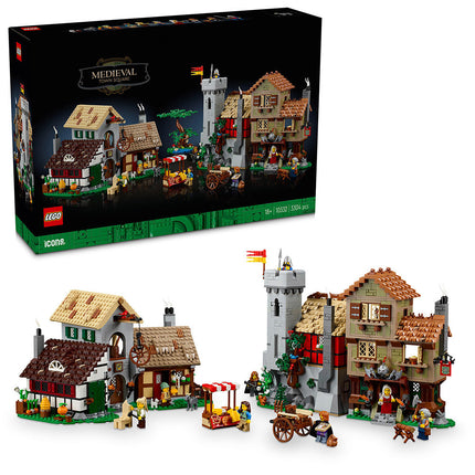 LEGO® ICONS Medieval Town Square History Set for Adults 10332