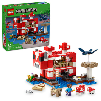 LEGO® Minecraft® The Mooshroom House Building Toy Set 21270