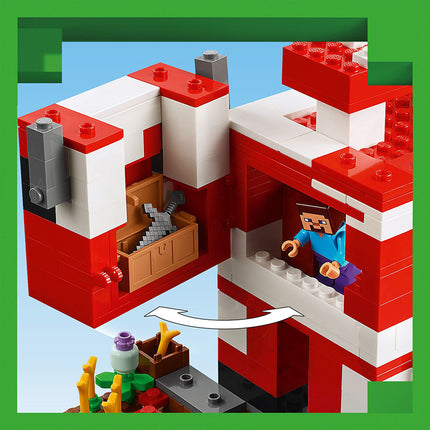 LEGO® Minecraft® The Mooshroom House Building Toy Set 21270