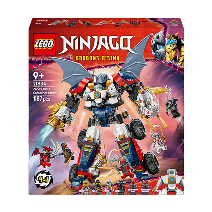 LEGO® NINJAGO® 4in1 Zane’s Ultra Combiner Mech Ninja Toy 71834