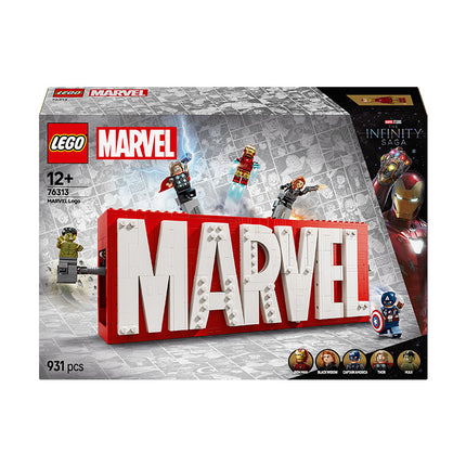 LEGO® Marvel: MARVEL Logo & Minifigures Building Toy 76313