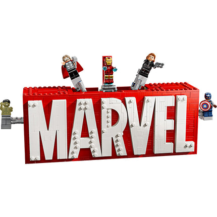 LEGO® Marvel: MARVEL Logo & Minifigures Building Toy 76313