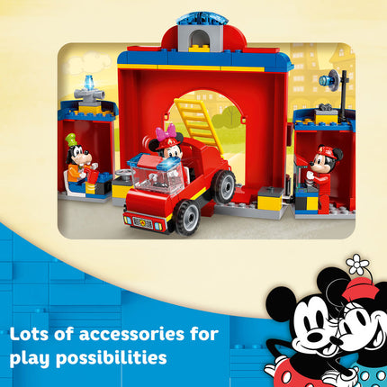 LEGO® ǀ Disney Mickey and Friends – Mickey & Friends Fire Truck & Station Building Kit 10776