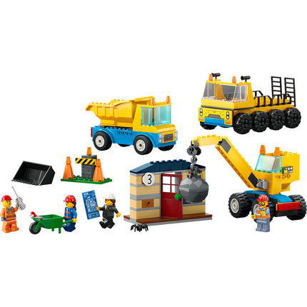 LEGO® City Construction Trucks and Wrecking Ball Crane 60391