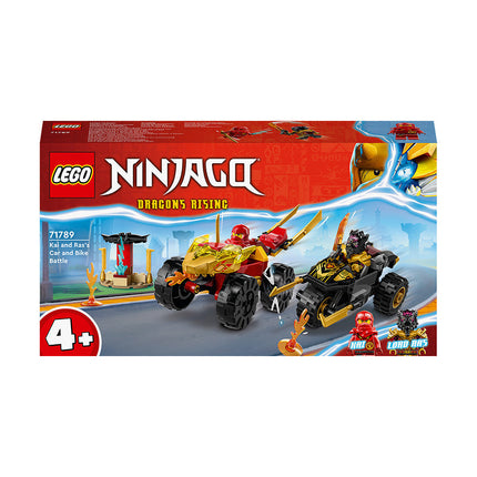 LEGO® NINJAGO® Kai and Ras’s Car and Bike Battle Building Toy Set 71789