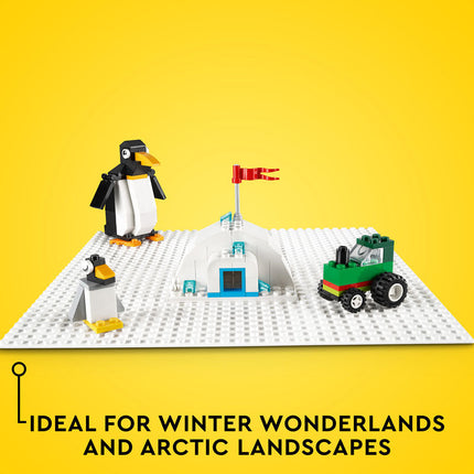 LEGO® Classic White Baseplate Building Kit 11026