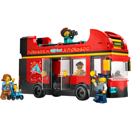 LEGO® City Red Double-Decker Sightseeing Bus Toy Set 60407