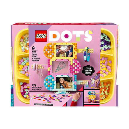 LEGO® DOTS Ice Cream Picture Frames & Bracelet DIY Craft Kit 41956