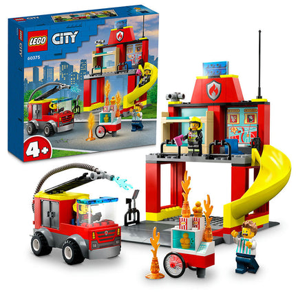 LEGO® City Fire Station and Fire Engine Building Toy Set 60375