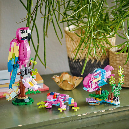 LEGO® Creator 3in1 Exotic Pink Parrot Building Toy Set 31144