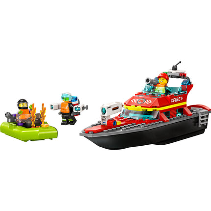 LEGO® City Fire Rescue Boat Building Toy Set 60373