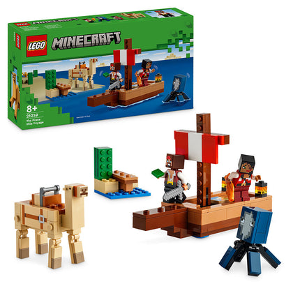 LEGO® Minecraft® The Pirate Ship Voyage Building Toy Set 21259