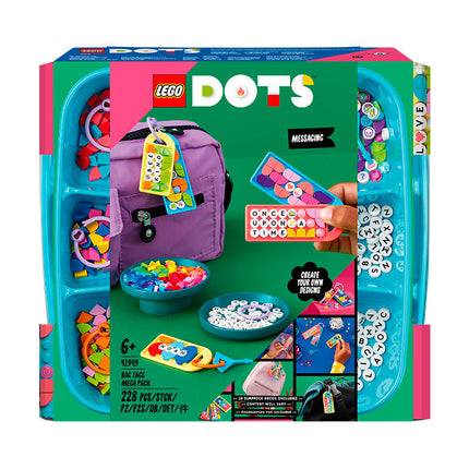 LEGO® DOTS Bag Tags Mega Pack – Messaging DIY Craft Kit 41949