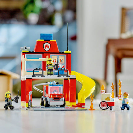 LEGO® City Fire Station and Fire Engine Building Toy Set 60375