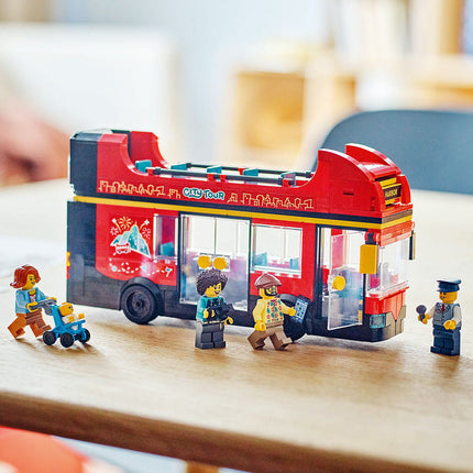 LEGO® City Red Double-Decker Sightseeing Bus Toy Set 60407