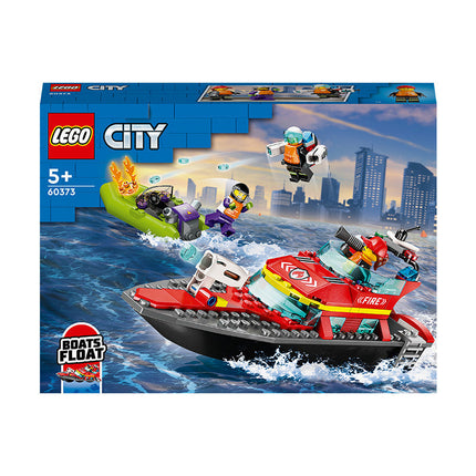 LEGO® City Fire Rescue Boat Building Toy Set 60373