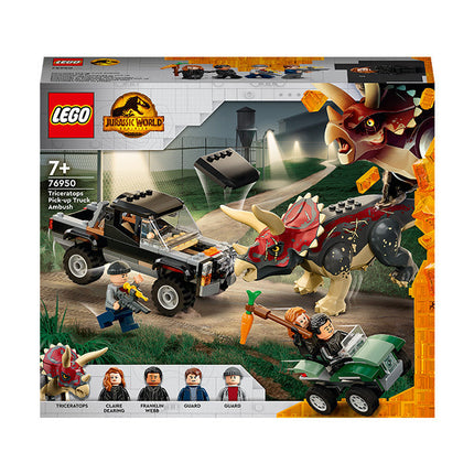 LEGO® Jurassic World Triceratops Dinosaur Pickup Truck Ambush 76950