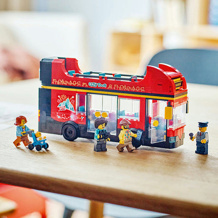 LEGO® City Red Double-Decker Sightseeing Bus Toy Set 60407